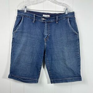 Levis 515 Denim Shorts Womens Size 14 Blue Jean Flap Pocket